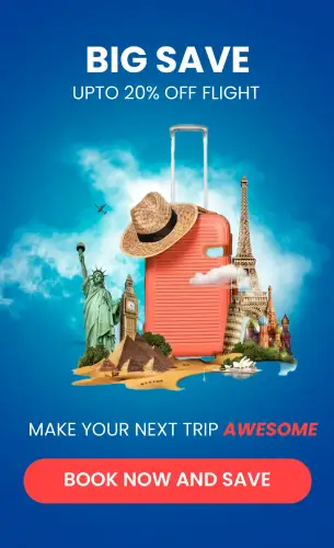 Big save on flights with up to 20 percent off and famous landmarks